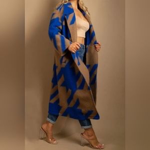 Houndstooth Trench Coat